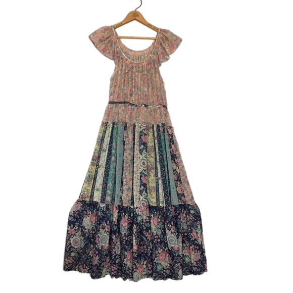 Dresses & Skirts - Floral PATCHWORK Sheer Bohemian Dress